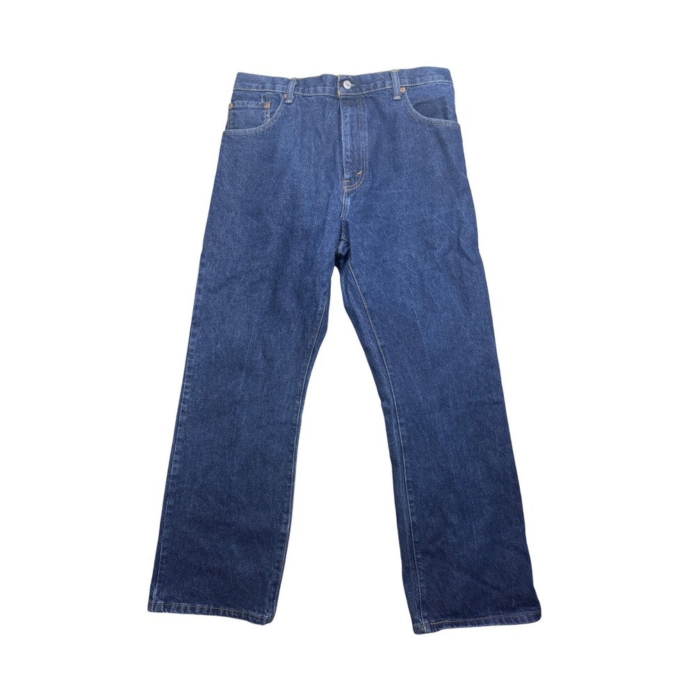 Levis 517 Mens Bootcut Jeans Dark Wash Blue Denim Y2K 38x30 Fits 35x31